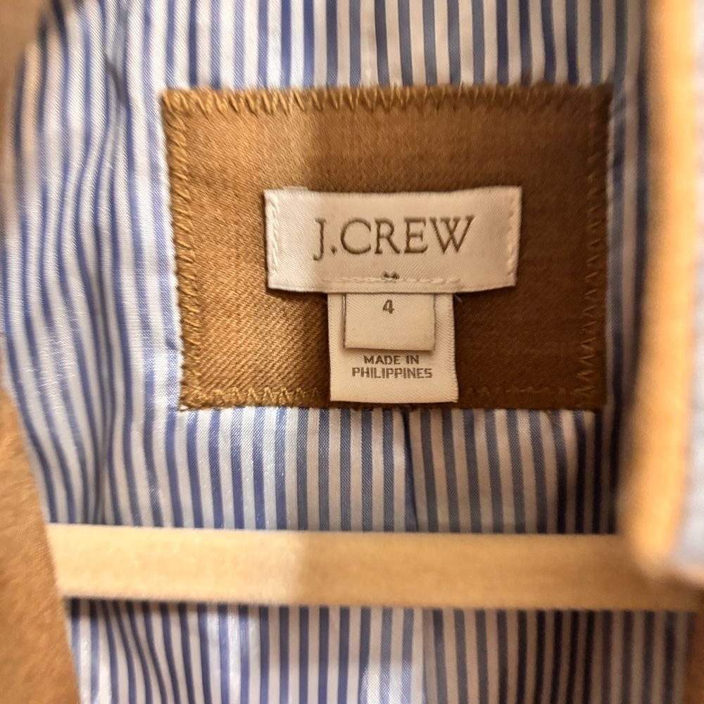 J. Crew Original Schoolboy Blazer Camel Blazer with Gray Accents Size 4 - Picture 4 of 9